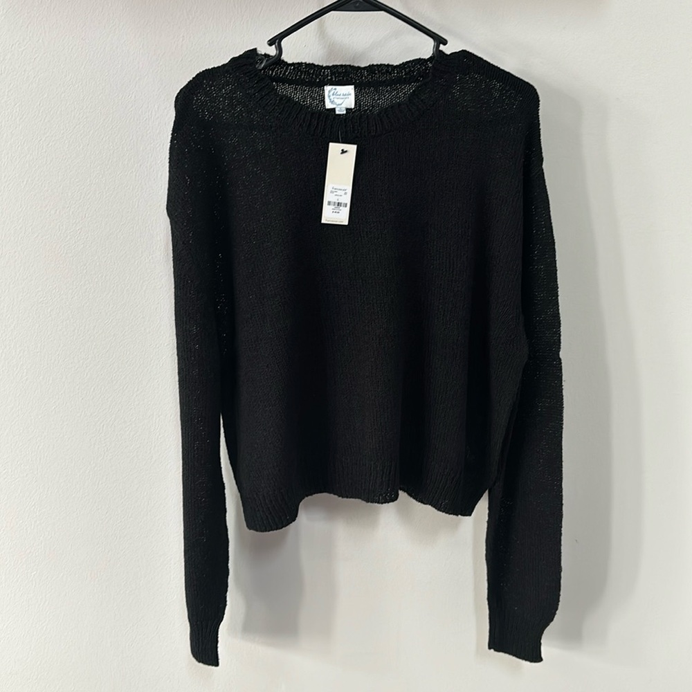 Kind Of Cropped Sweater (L / Black)